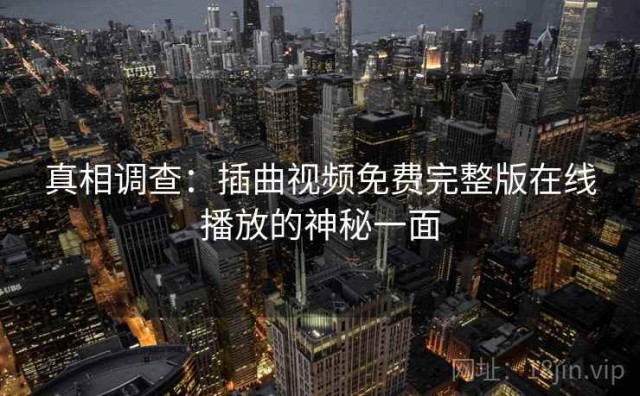 真相调查：插曲视频免费完整版在线播放的神秘一面