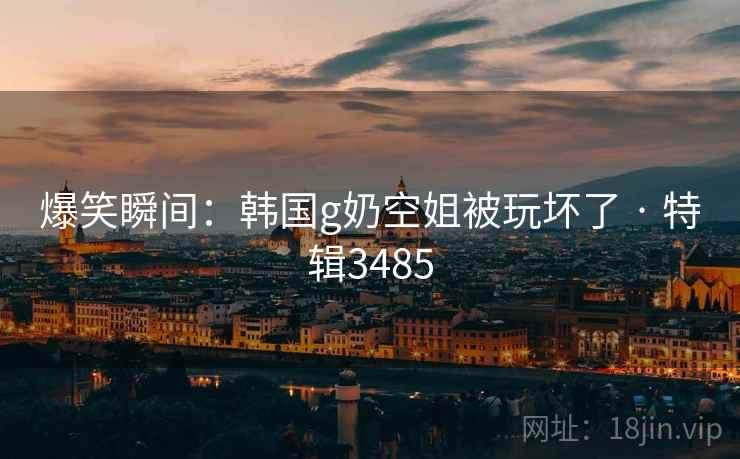 爆笑瞬间：韩国g奶空姐被玩坏了 · 特辑3485