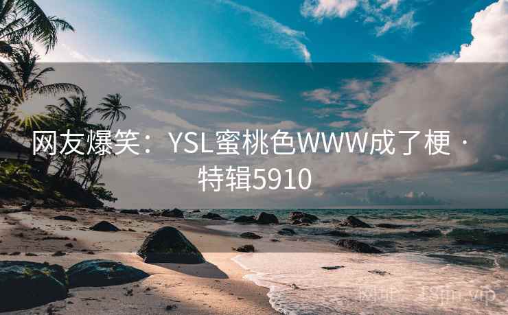 网友爆笑：YSL蜜桃色WWW成了梗 · 特辑5910